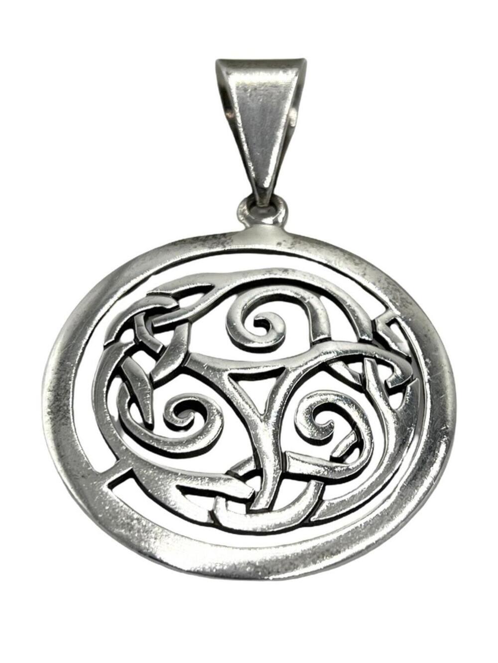 Silpada Sterling Silver Tribal Celtic Knot Karma Pendant